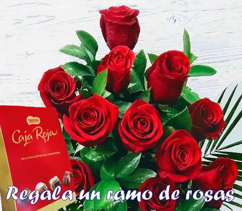 Ramos de docena de rosas rojas para regalar