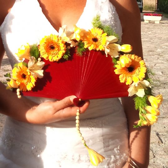 Ramos de novia abanico