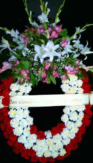 Corona de flores fnebre