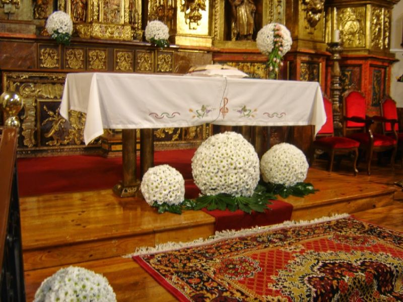 Bolas de flores para boda