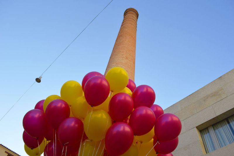 Suelta de globos de helio