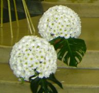 Flores para boda, el ramo de novia con calas y tocado de flores naturales para el pelo de la novia