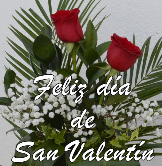 Frases para San Valentín. Ponla con un ramo de flores