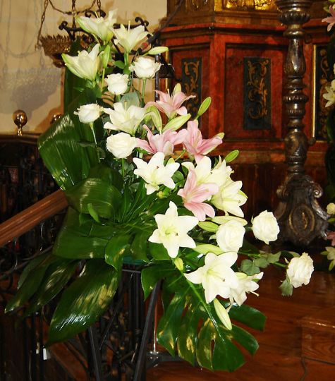 Centro de flores para boda en Zamora