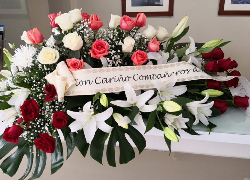 centro de flores para funeral