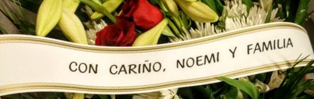 cinta pesame para una corona de flores