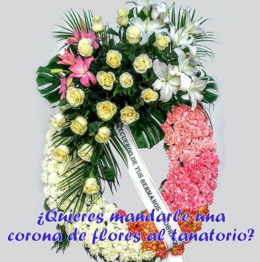 cunto cuesta una corona de flores para difuntos