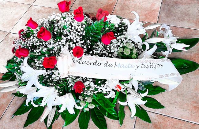 Flores para difuntos del tanatorio de Palencia