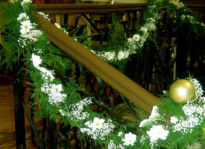 guirnalda de flores para boda en Zamora