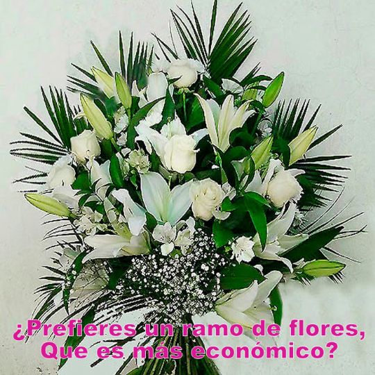 Ramos de flores de difuntos para enviar al tanatorio