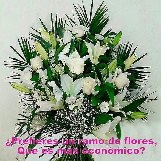 ramos de flores de difuntos para enviar al tanatorio